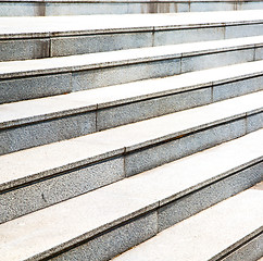 Image showing  ancien flight   steps in europe italy old construction and back