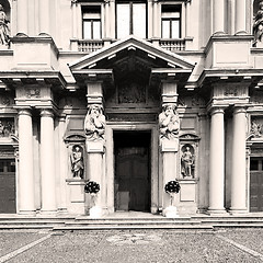 Image showing beautiful old architecture in italy europe milan religion    and