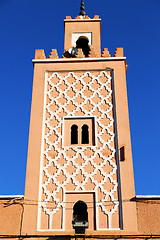 Image showing in   africa minaret and the     sky