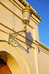 Image showing  street lamp in morocco africa old   decoration