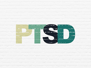 Image showing Healthcare concept: PTSD on wall background