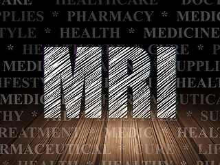 Image showing Health concept: MRI in grunge dark room