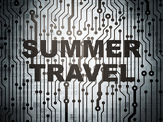 Image showing Vacation concept: circuit board with Summer Travel