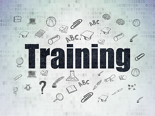 Image showing Learning concept: Training on Digital Paper background