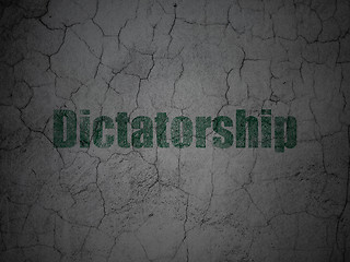 Image showing Political concept: Dictatorship on grunge wall background