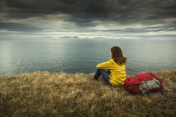 Image showing Backpacker Tourist