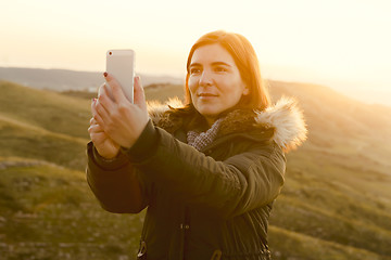 Image showing Winter look Selfie 