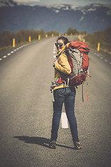 Image showing Backpacker Tourist