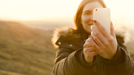 Image showing Winter look Selfie 