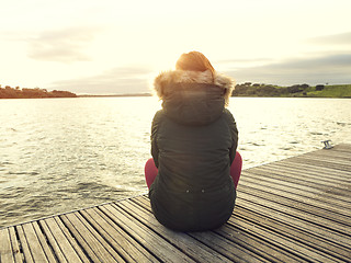 Image showing A day on the lake