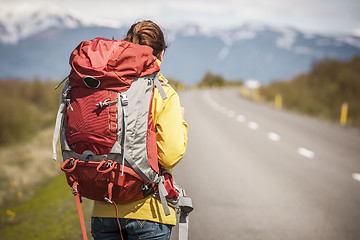 Image showing Backpacker Tourist