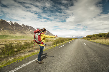 Image showing Backpacker Tourist