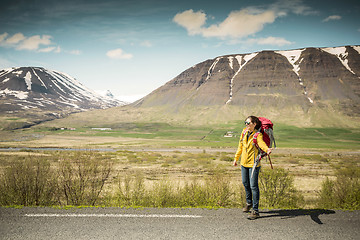 Image showing Backpacker Tourist