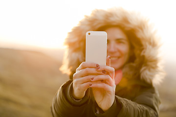 Image showing Winter look Selfie 