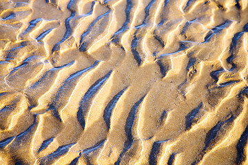 Image showing dune morocco   africa brown  sand beach near  