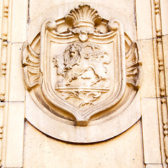 Image showing historic   marble and statue in old city of london england