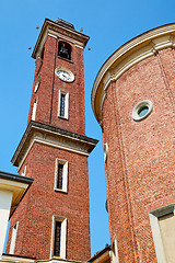 Image showing  building  clock tower in italy europe old   