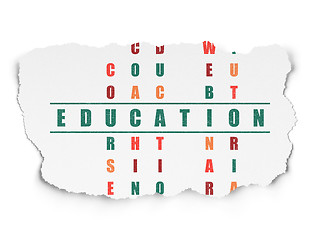 Image showing Education concept: Education in Crossword Puzzle