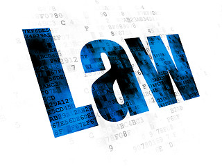 Image showing Law concept: Law on Digital background