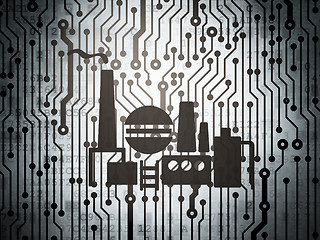 Image showing Industry concept: circuit board with Oil And Gas Indusry