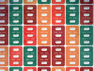 Image showing Health concept: Pills Blister icons on Digital Paper background