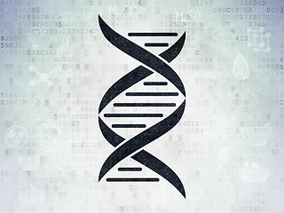 Image showing Science concept: DNA on Digital Paper background