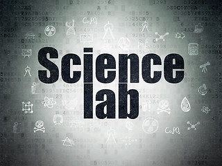 Image showing Science concept: Science Lab on Digital Paper background