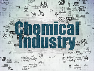 Image showing Industry concept: Chemical Industry on Digital Paper background