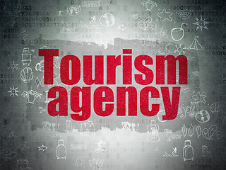 Image showing Travel concept: Tourism Agency on Digital Paper background