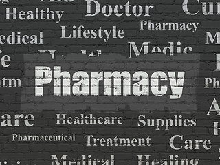 Image showing Healthcare concept: Pharmacy on wall background