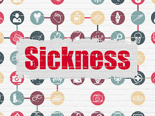 Image showing Medicine concept: Sickness on wall background