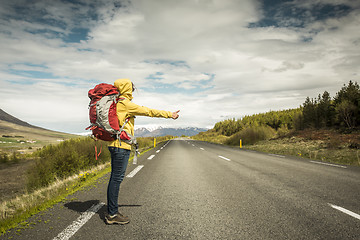 Image showing Backpacker Tourist