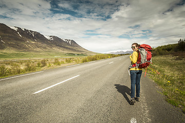 Image showing Backpacker Tourist