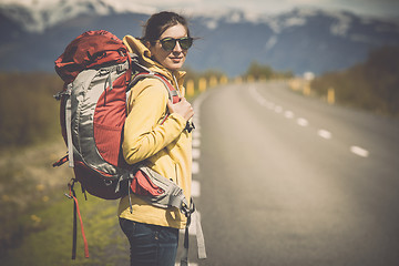 Image showing Backpacker Tourist