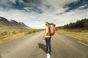 Image showing Backpacker Tourist