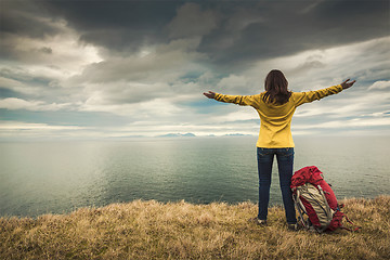 Image showing Backpacker Tourist