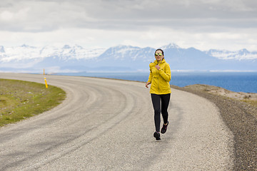 Image showing Winter running