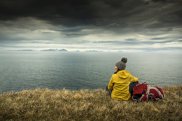 Image showing Backpacker Tourist