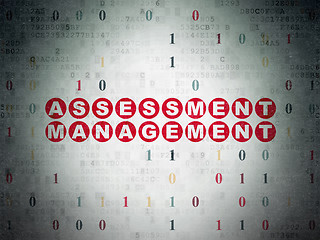 Image showing Finance concept: Assessment Management on Digital Paper background