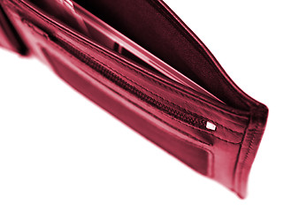 Image showing Black leather wallet