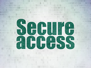 Image showing Security concept: Secure Access on Digital Paper background