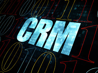 Image showing Business concept: CRM on Digital background