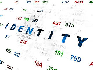 Image showing Safety concept: Identity on Digital background