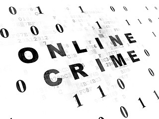 Image showing Privacy concept: Online Crime on Digital background