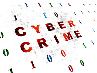 Image showing Security concept: Cyber Crime on Digital background