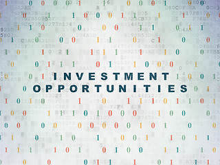 Image showing Finance concept: Investment Opportunities on Digital Paper background
