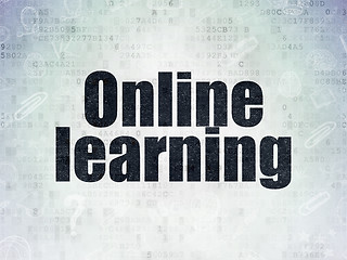 Image showing Education concept: Online Learning on Digital Paper background