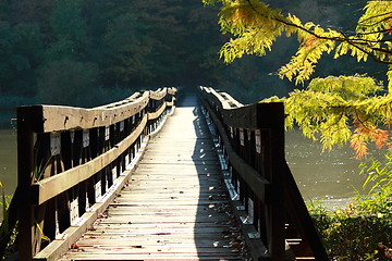 Image showing Wooden bridge