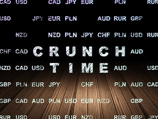 Image showing Finance concept: Crunch Time in grunge dark room