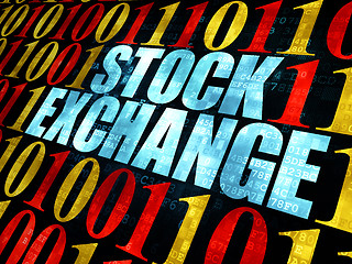 Image showing Finance concept: Stock Exchange on Digital background